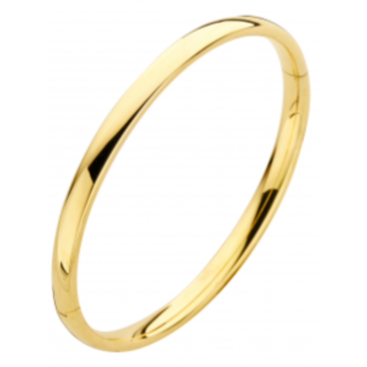 ROOD GOUDEN ARMBAND MET ZILVEREN  KERN BANGLE 6MM 61MM