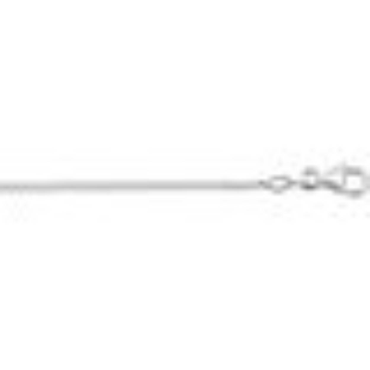 18k witgoud gourmet collier 2.5mm breed en 60 cm lang