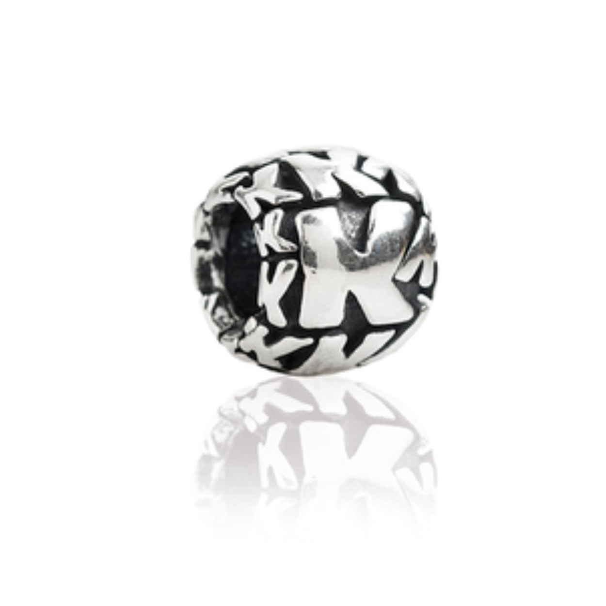 Tedora zilveren bedel letter K, 540-K