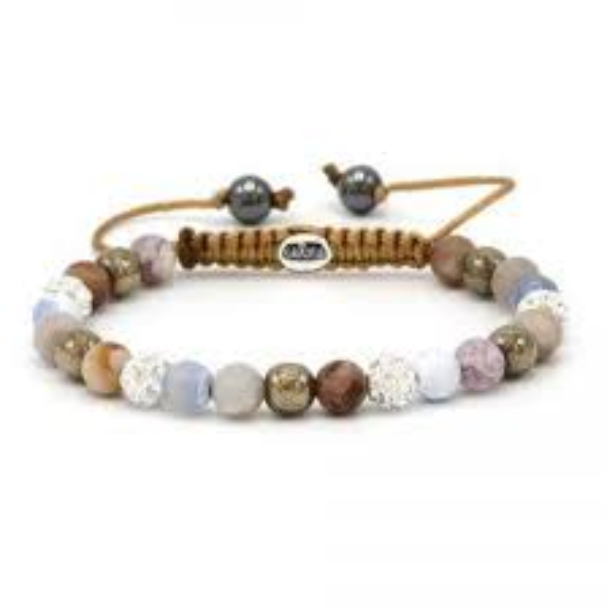 Karma armband, Spiral Pink Sky xxs (rosegold crystal)