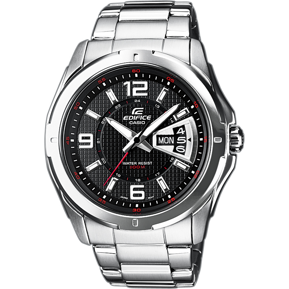 Dit horloge van Casio komt uit de collectie: EDIFICE Classic. Dit horloge heeft de volgende functies: Weergave dag en datum