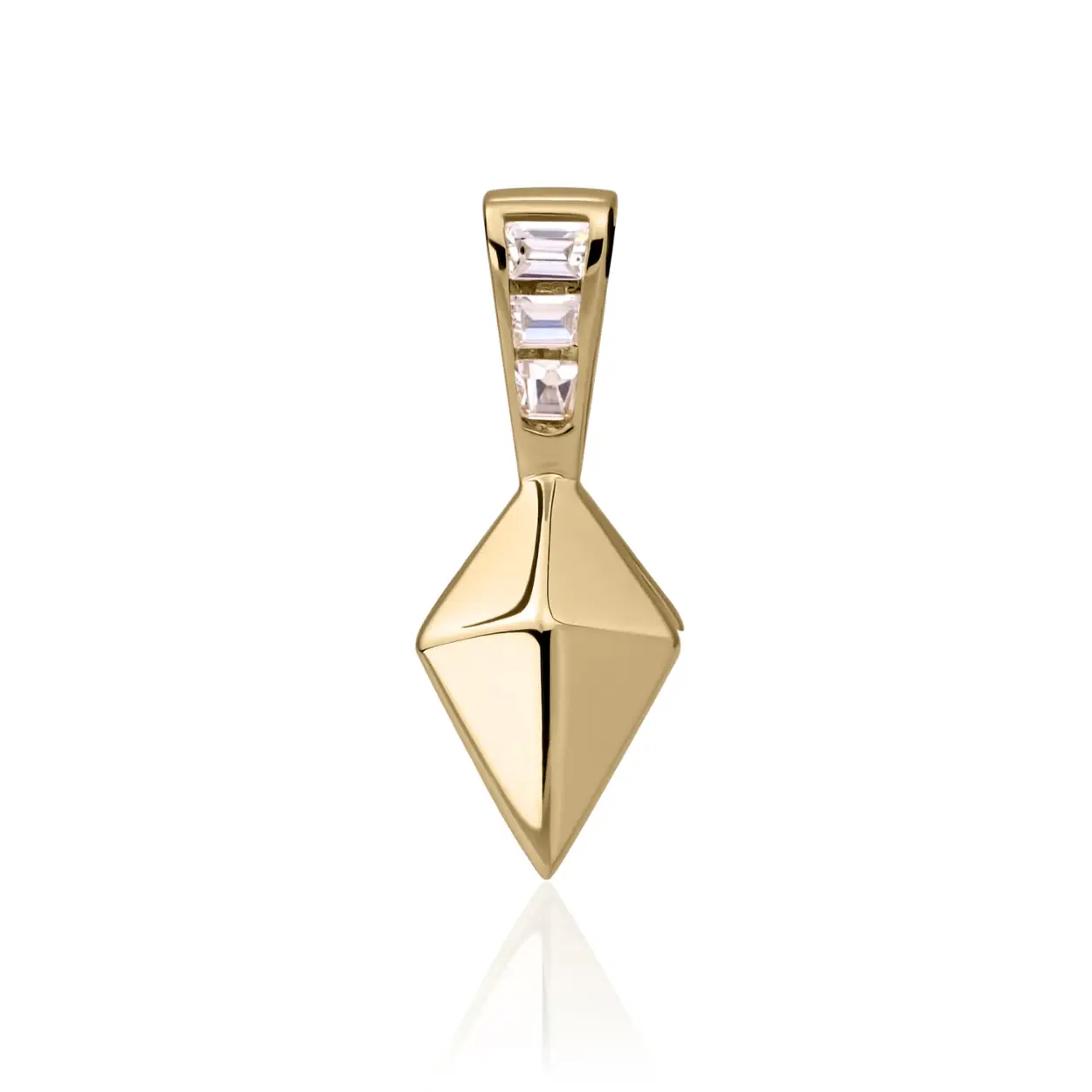Pendant van sparkling in de kleur pyramid edge gg verguld