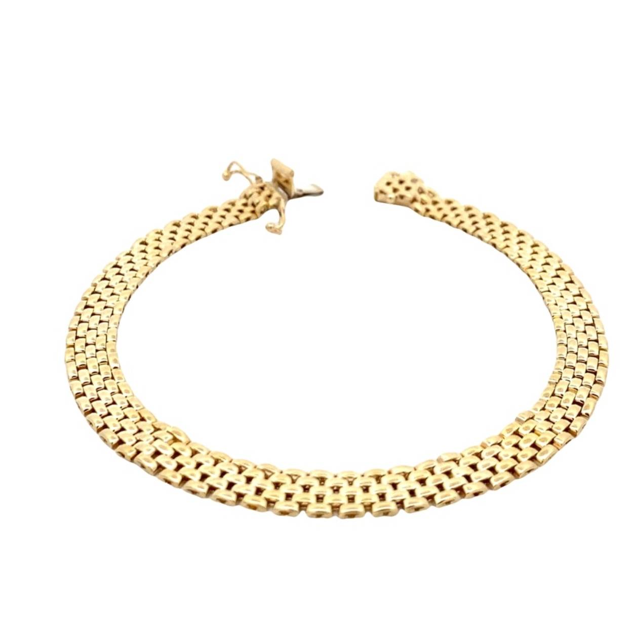 Monzario 14krt geelgouden armband. Deze armband heeft een lengte van 19cm