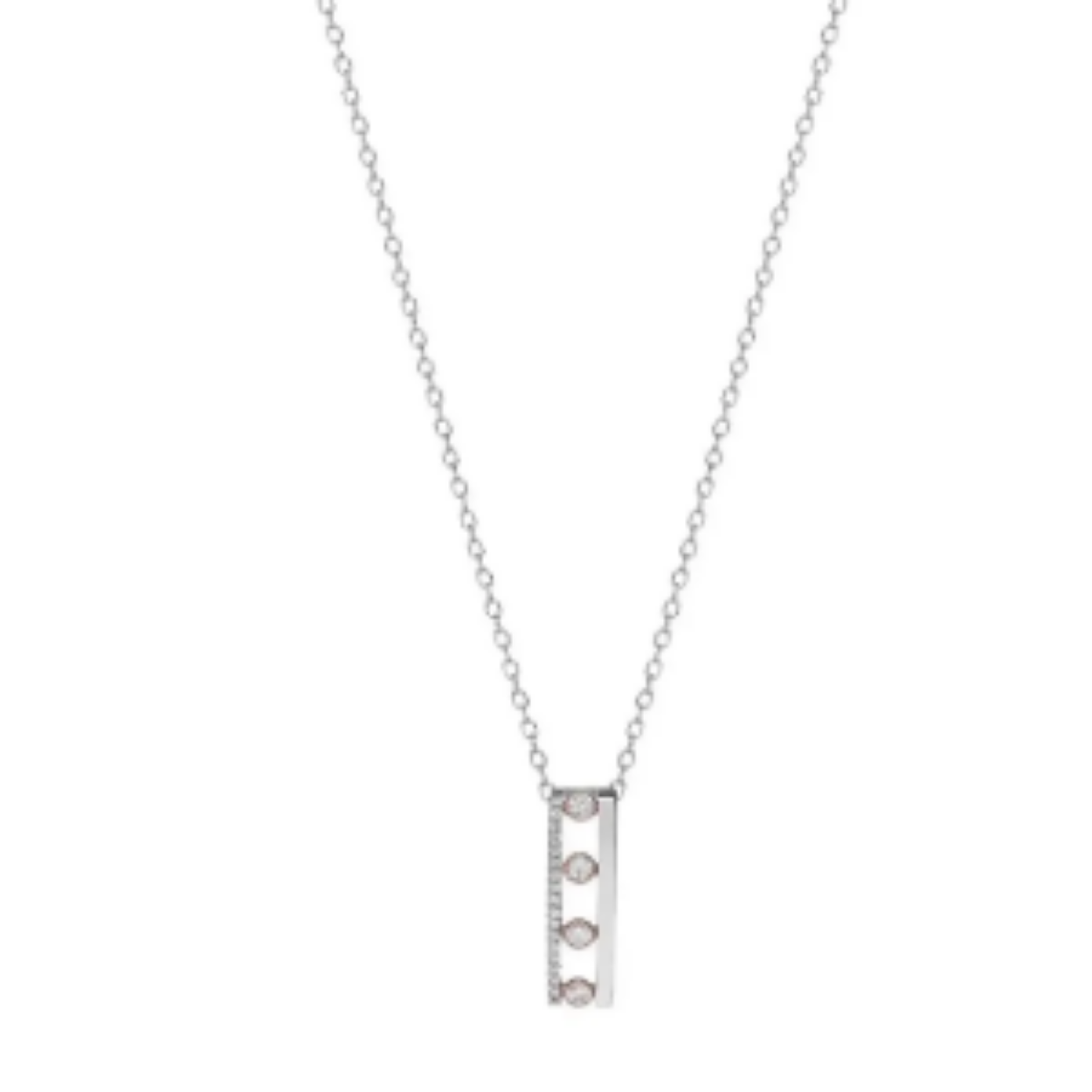Bicolor silver pendants for women. Do you dare to go to the bicolor side? Bicolor silver pendant formed by central circles of smooth silver plated in rose gold with central zirconia and two side bands of smooth silver.