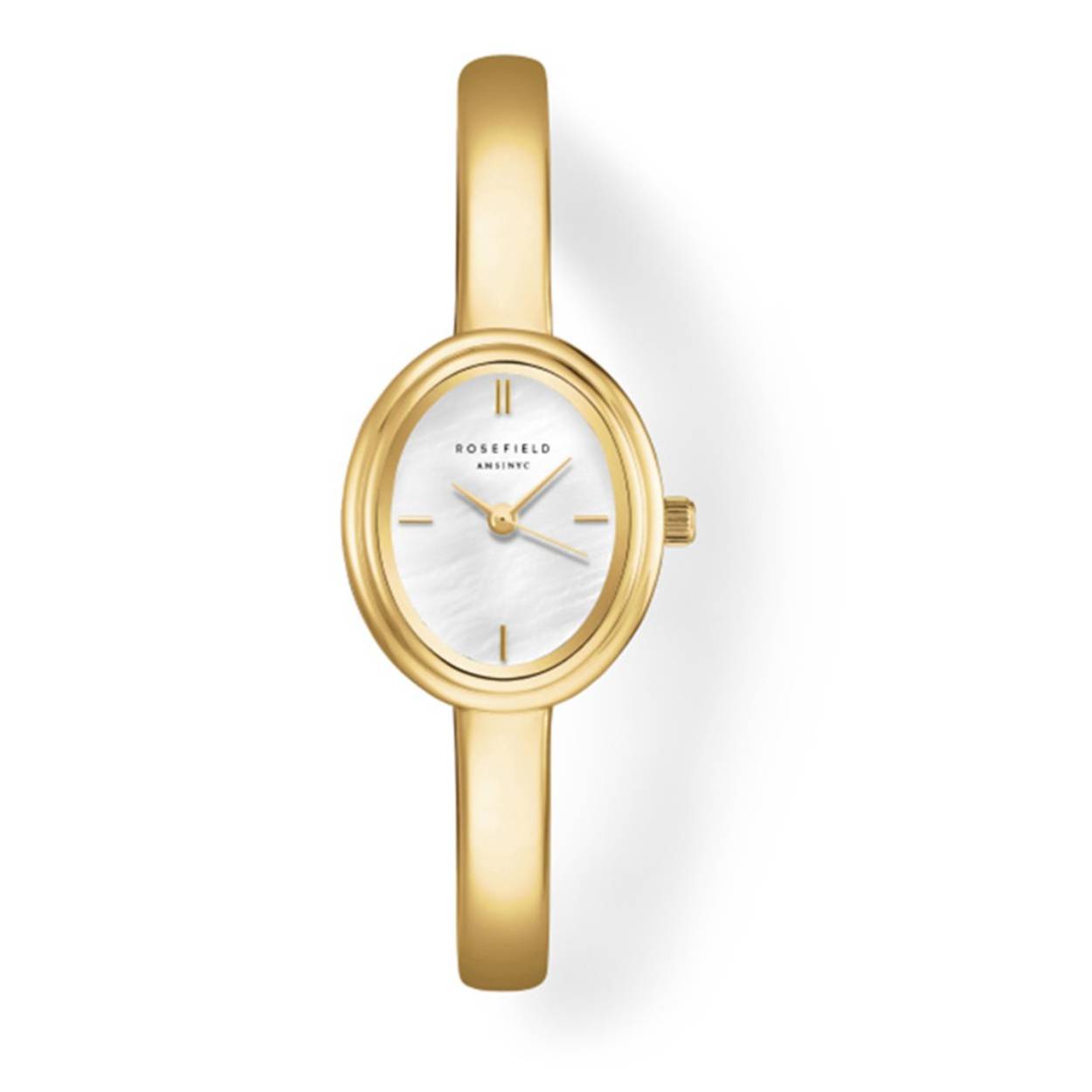 Rosefield Studio Edition 6 Bangle Watch Oval Gold Medium 62 mm