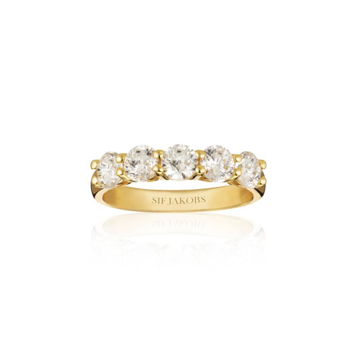 Sif jacobs ring zilver plaqué zirconium