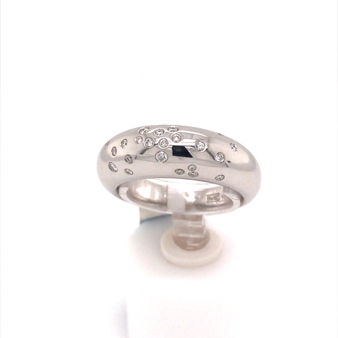 Le Chic 14krt witgoud met diamant