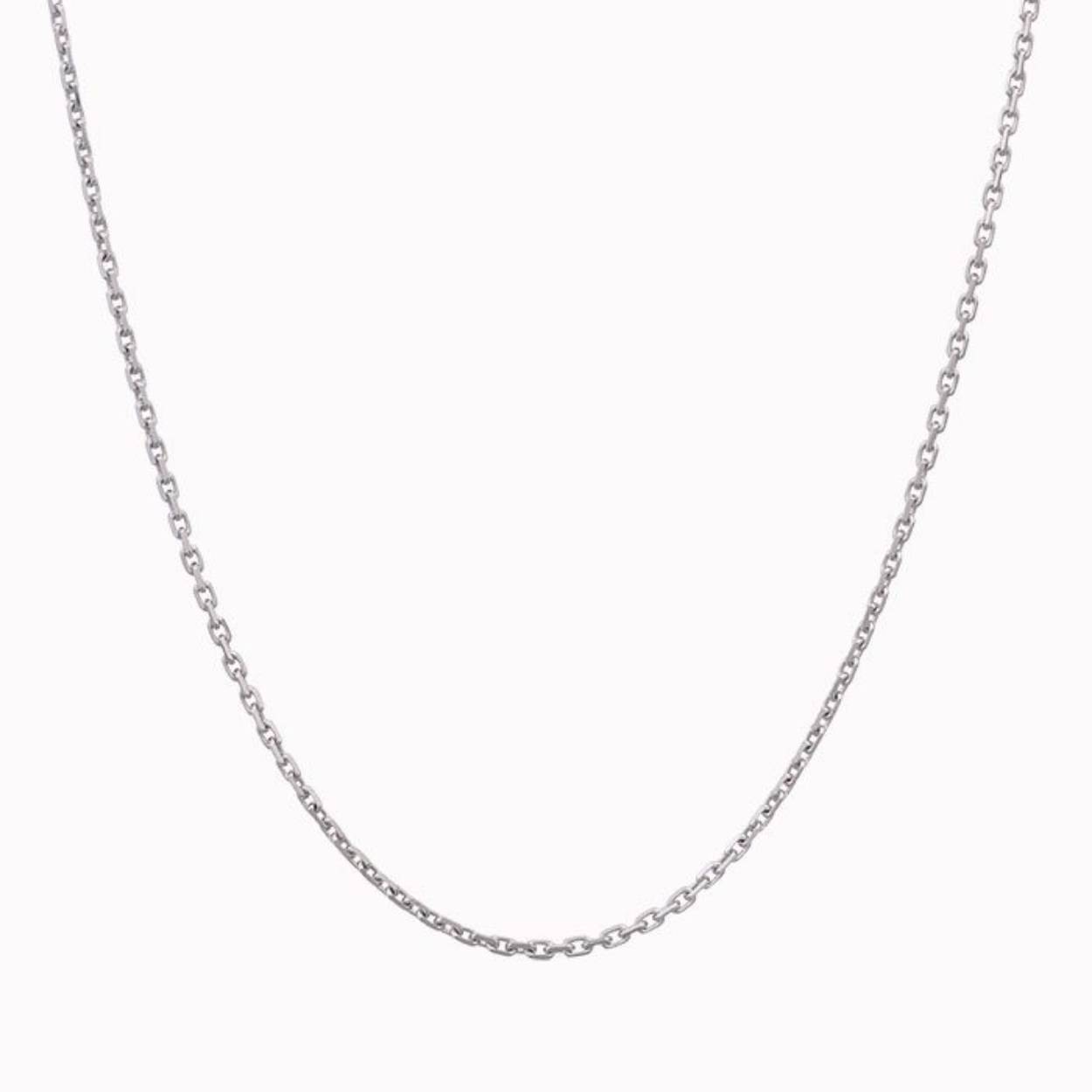 14kt. Geelgouden anker collier, 42cm