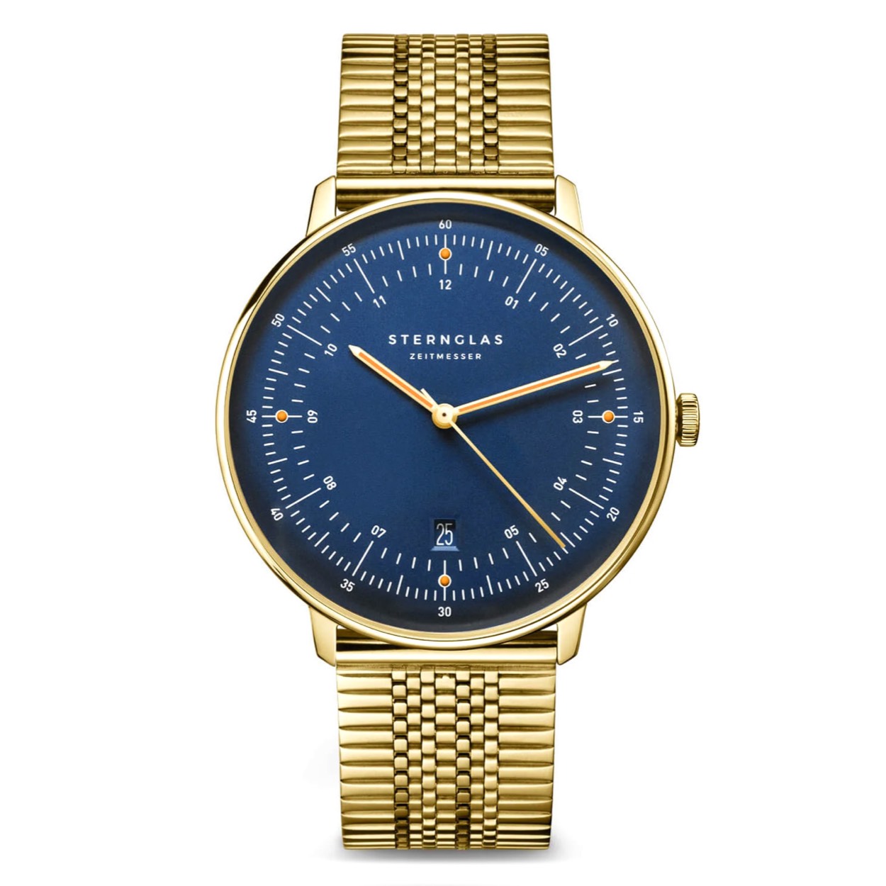 Kleur: blauw / goud
Voeding: batterij
Waterdichtheid: 50M/5ATM
Glas: saffierglas
Kleur kast: goud
Materiaal: edelstaal
Vorm: rond
Diameter kast: 42 mm
Dikte kast: 6 mm
Garantie: 2 jaar