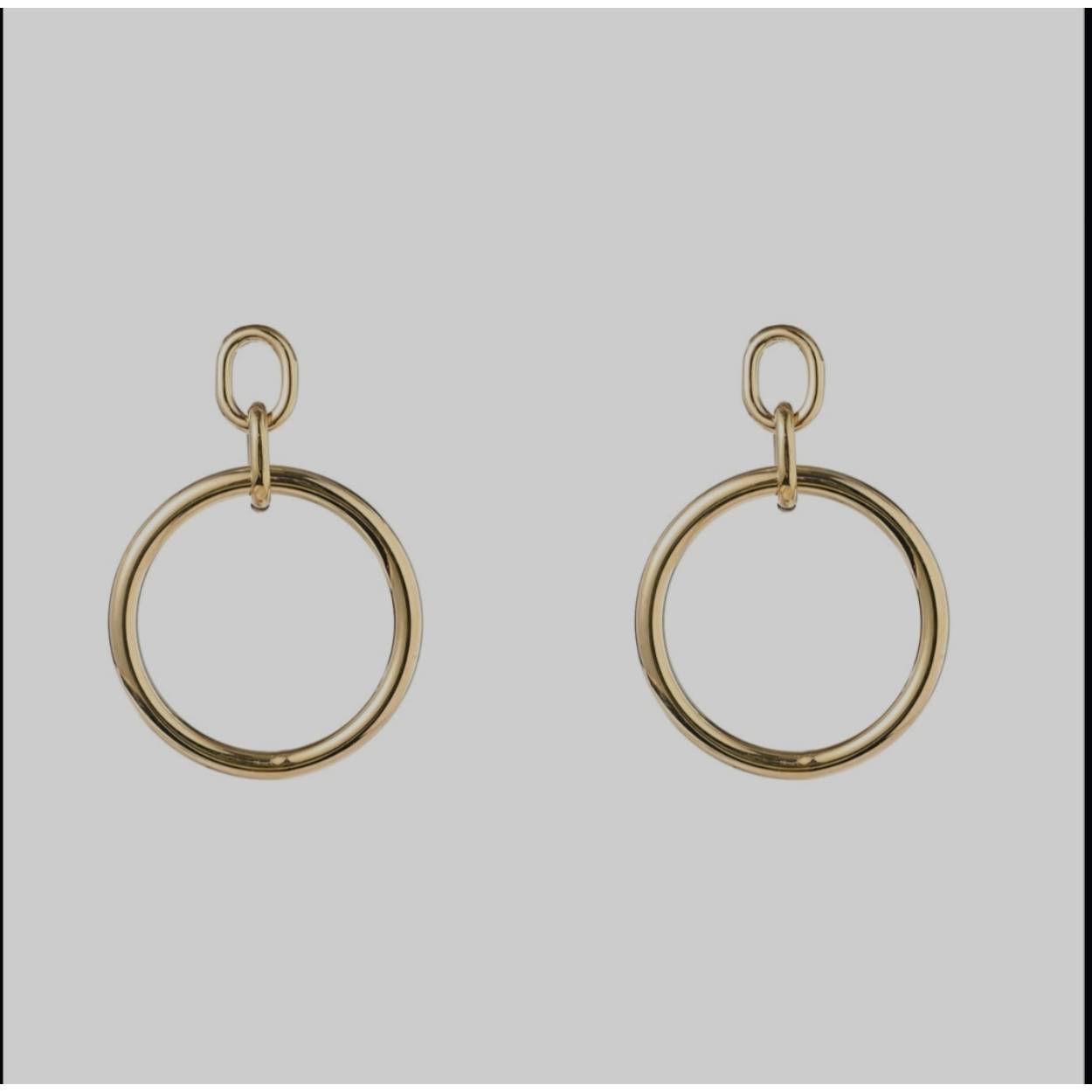 Edelstalen creolen nikkelvrij, gold plated