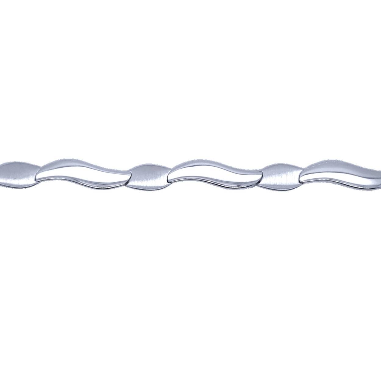 zilveren collier mat, glimmend