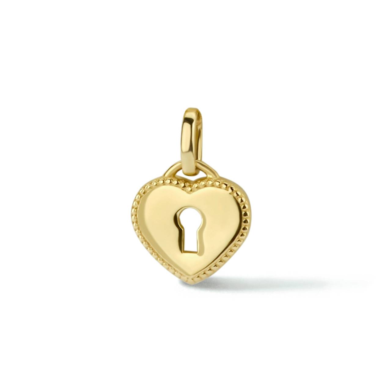 gouden hartjes hanger slot model