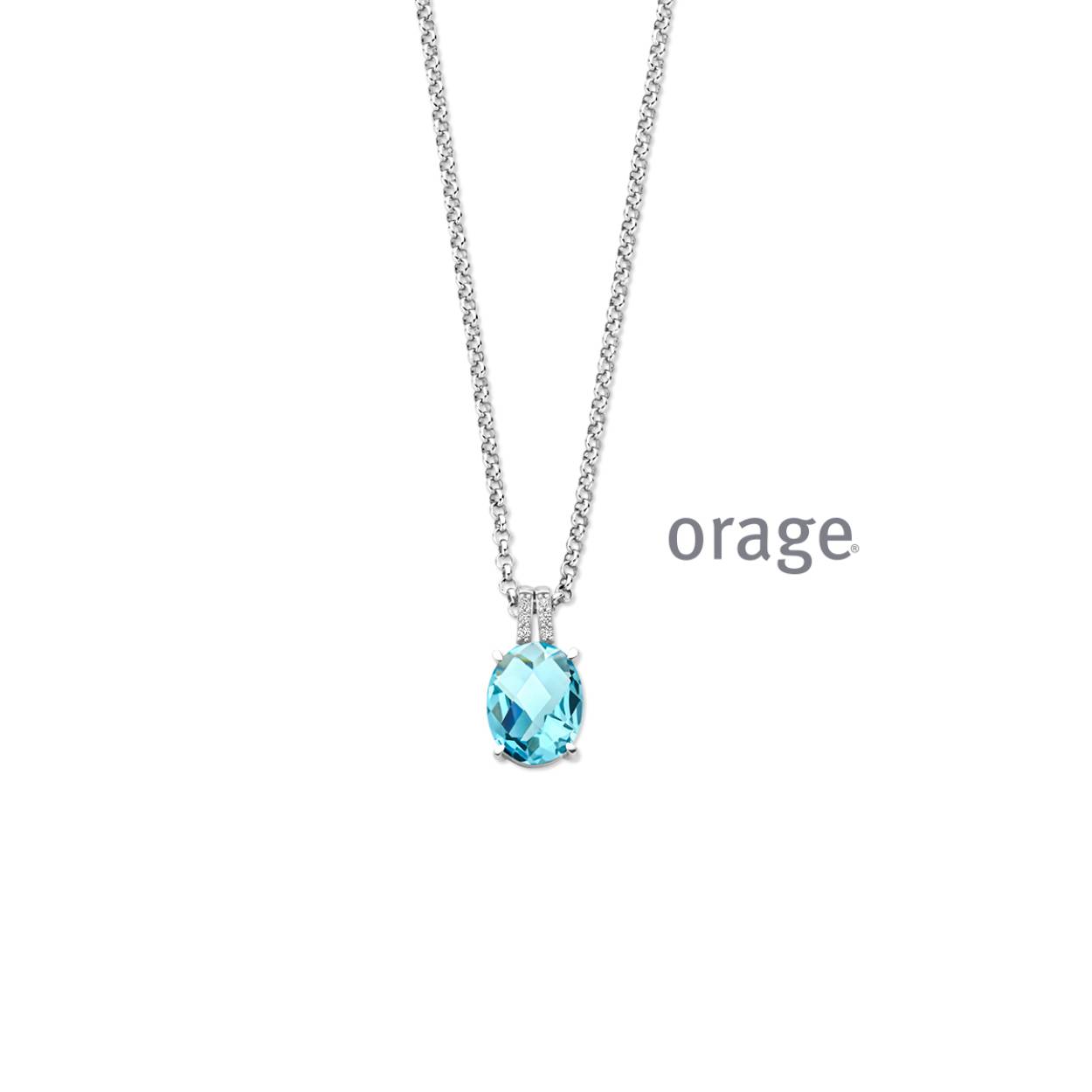 Orage collier zilver