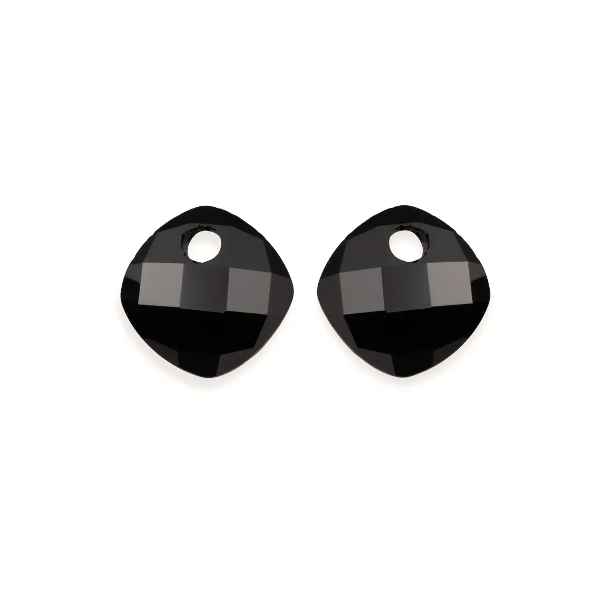 Sparkling Jewels Earstones Cushion Cut Onyx