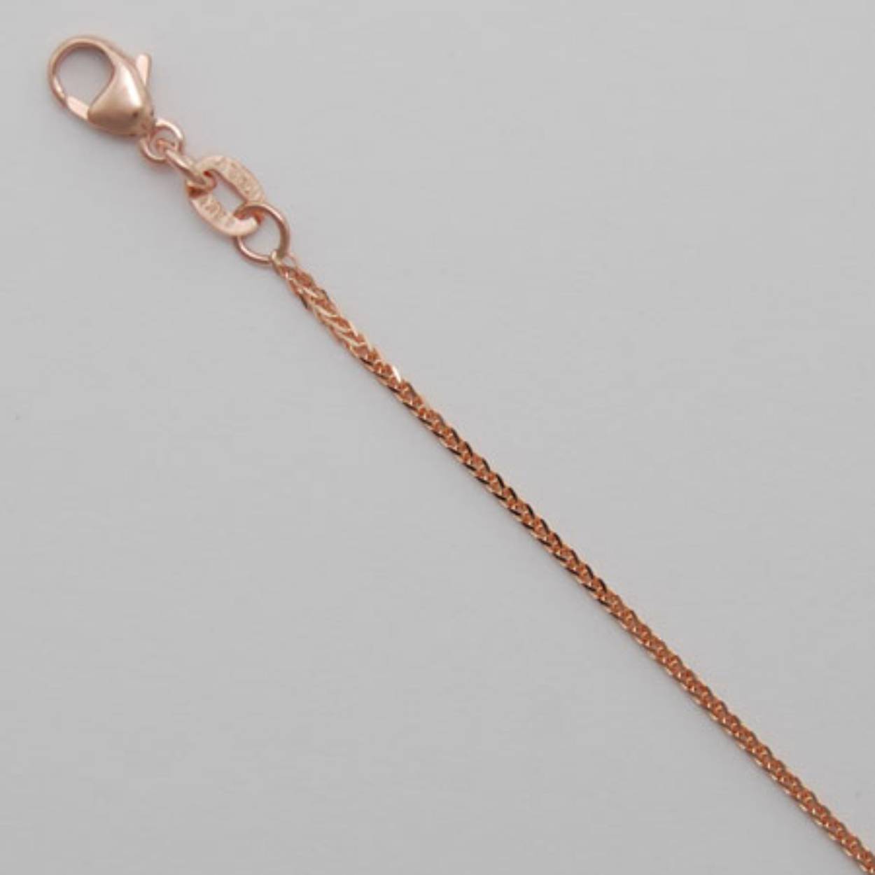 roodgouden collier vossestaart 45 cm lengte