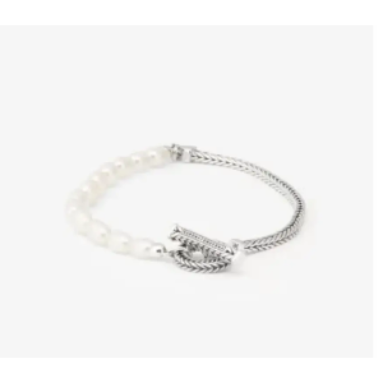 139 D - Barbara Pearl Armband Zilver