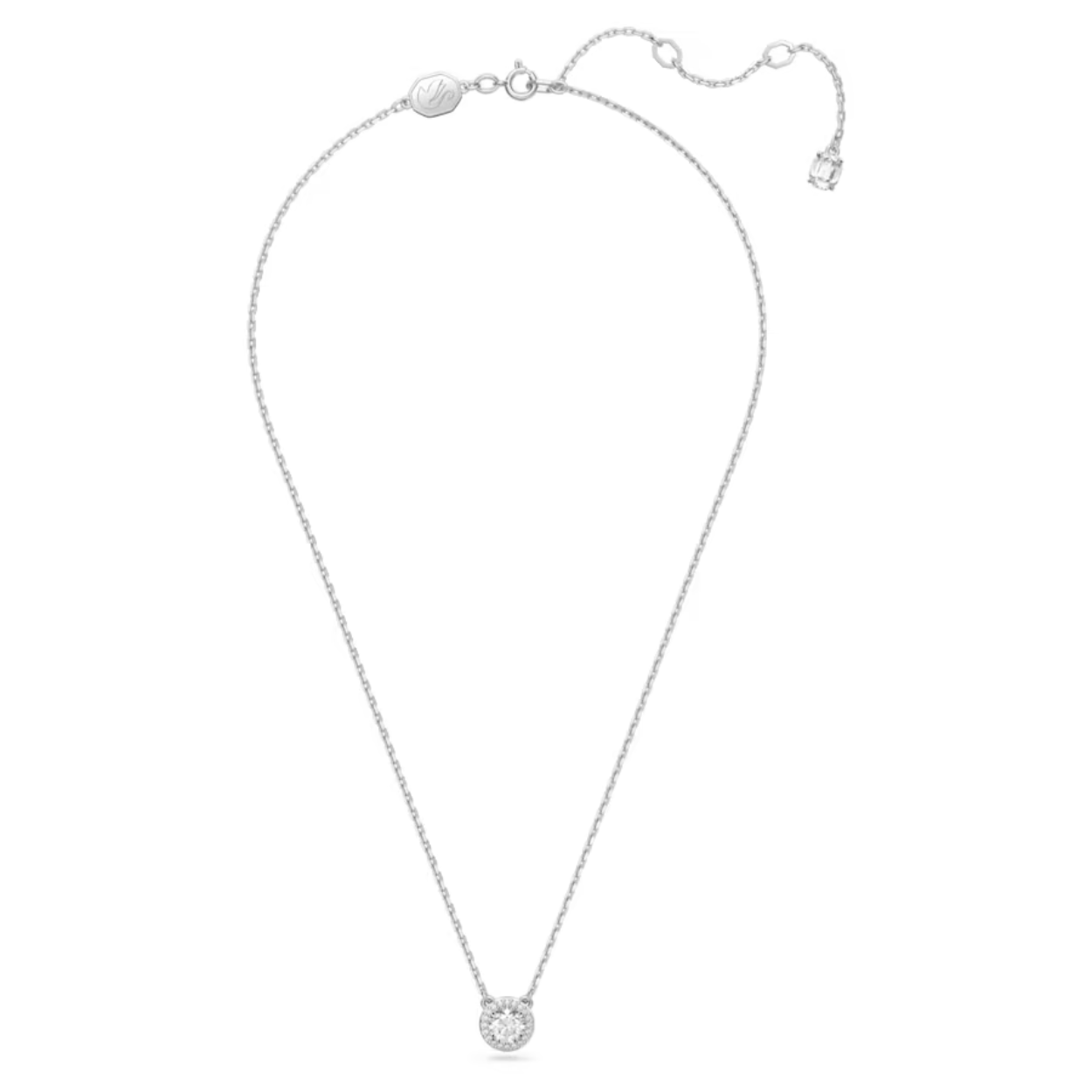 Maak een statement zonder dat u er moeite voor hoeft te doen. Dat is het gevoel dat deze prachtige hanger uit de Consella-lijn oproept. Het sieraad bevat een adembenemend mooie steen in het midden die is afgewerkt met een ketting met rodium toplaag en de kenmerkende pavé techniek van Swarovski aan de zijkant. Elegant, modern en ideaal om uw look opvallender of eenvoudiger te maken, afhankelijk van uw stemming.