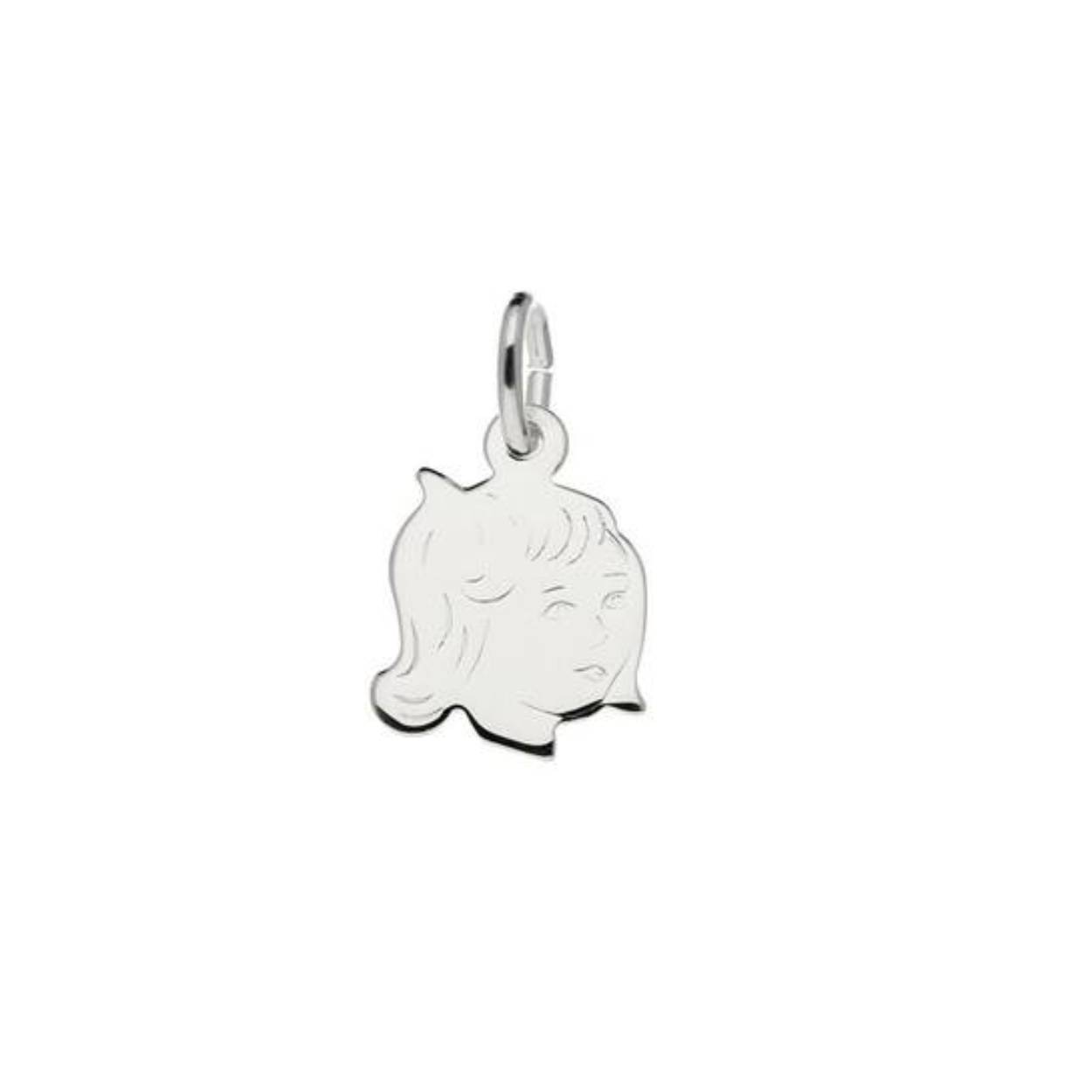 Meisje zilver kinderkopje 