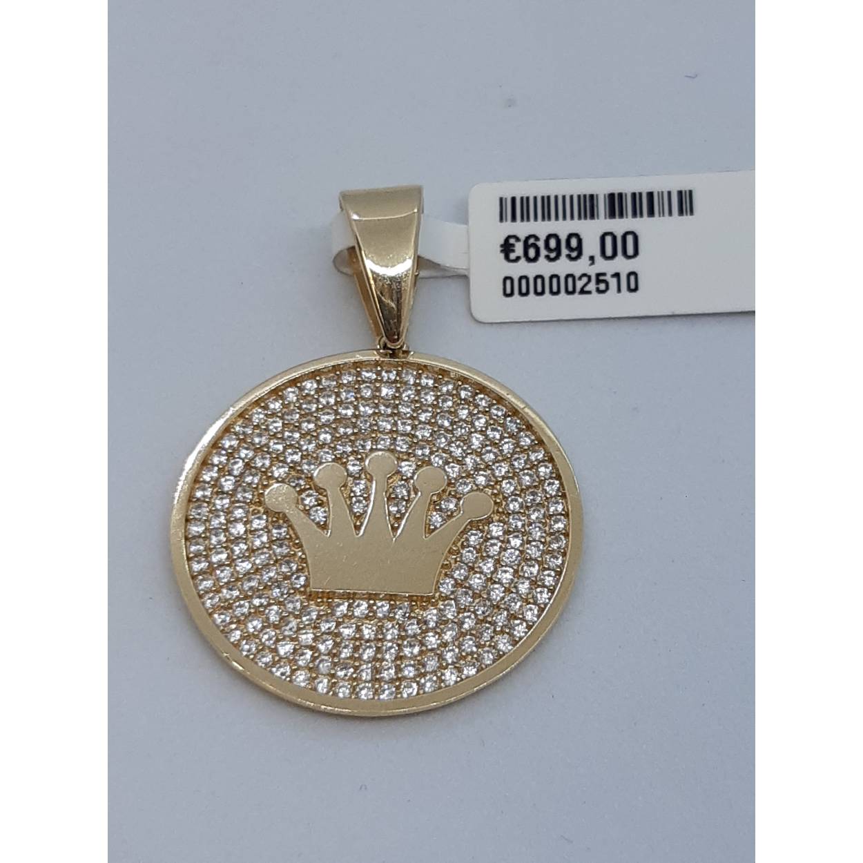 gouden hanger14ktmet stenen
