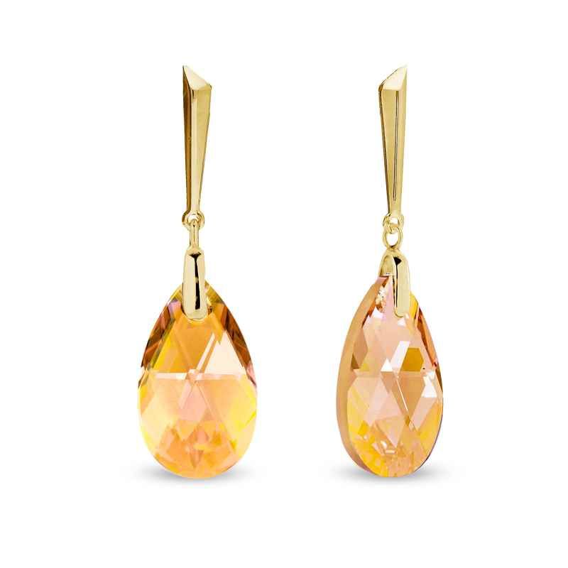 Spark Lacrima Gilded Earrings Light Colorado Topaz Shimmer