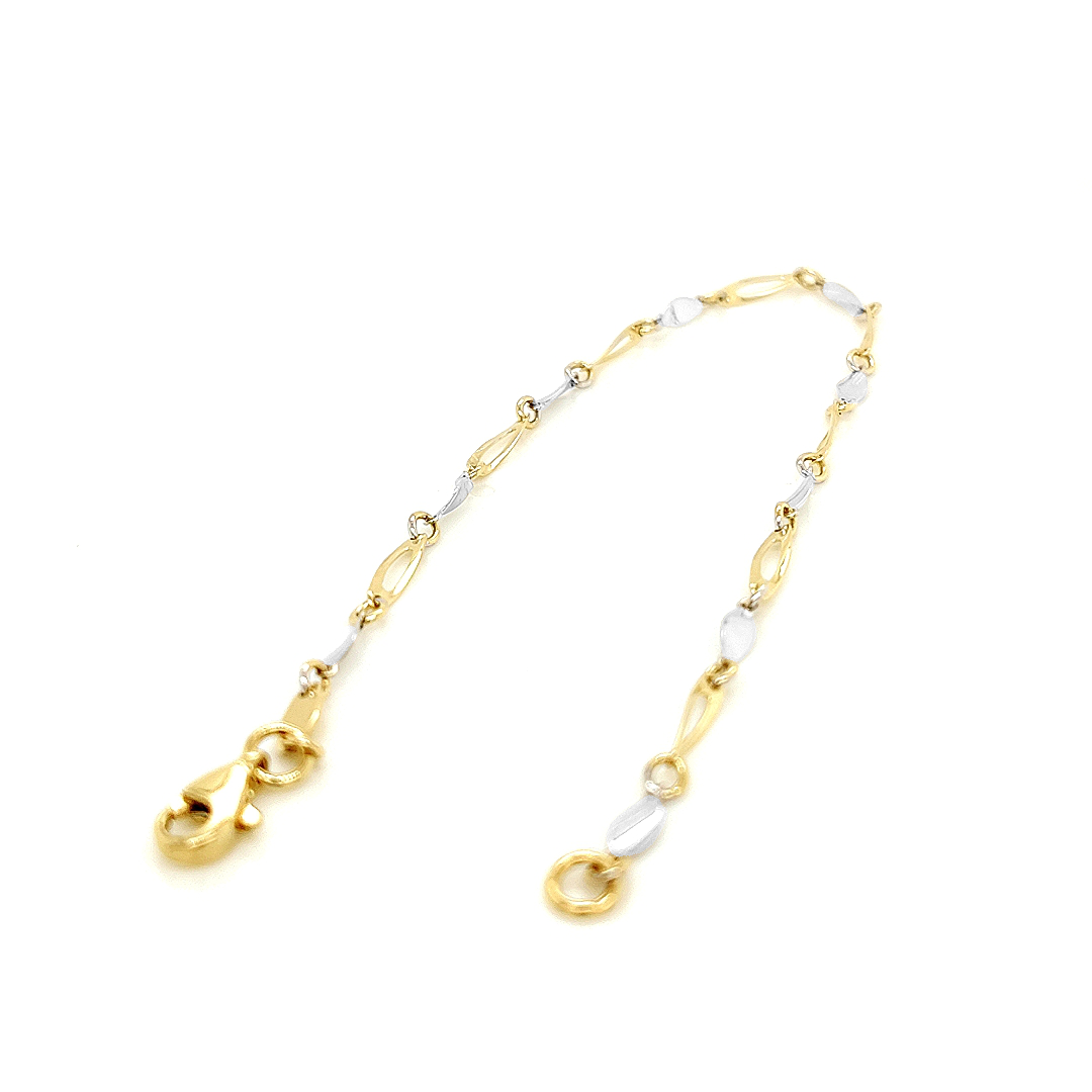 Deze bicolor gouden armband heeft een fijne uitstraling, maar is stevig en solide gemaakt, de schakels zijn namelijk massief. De armband is volledig glad gepolijst. De lengte van de armband is 19cm.

Armband GAS155WRSM is een set met collier GCS122WRSM.