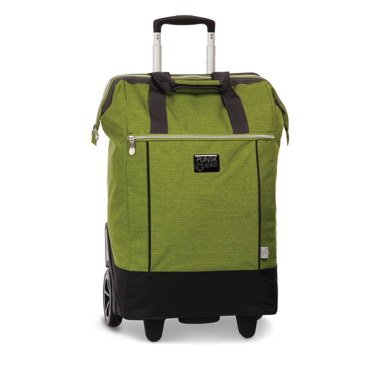 Boodschappen trolley met grote wielen.

Maximaal te belasten met 15 Kilo en geschikt voor 28 liter inhoud.
Afmetingen:
Hoogte 62cm x breed 88cm x diep 28cm