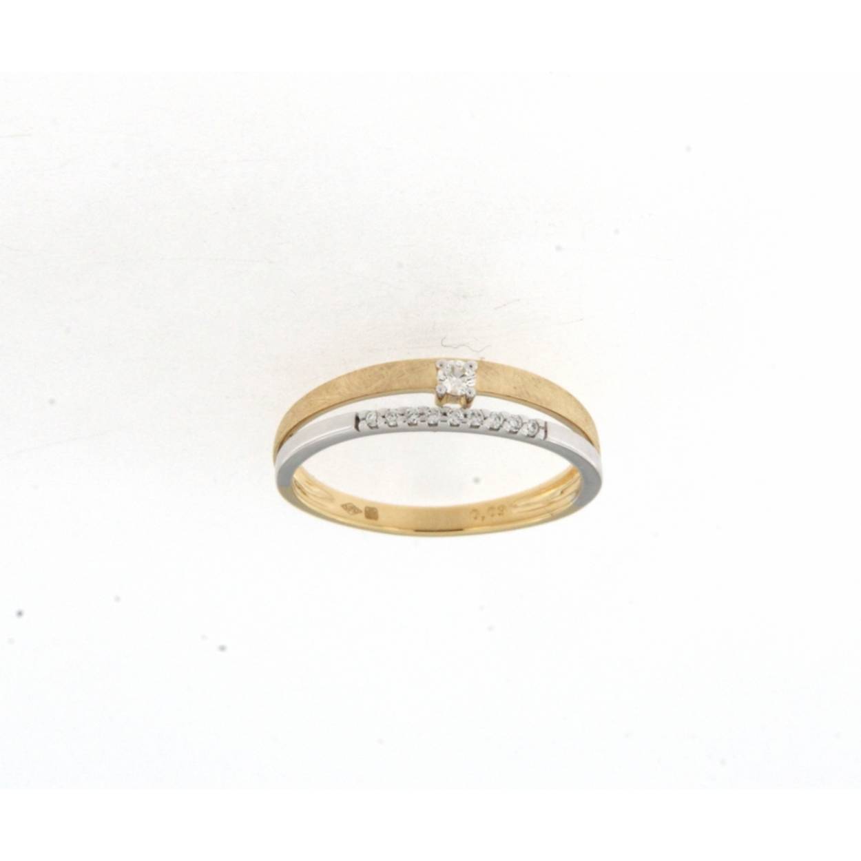 Ring goud 18kt met diamanten