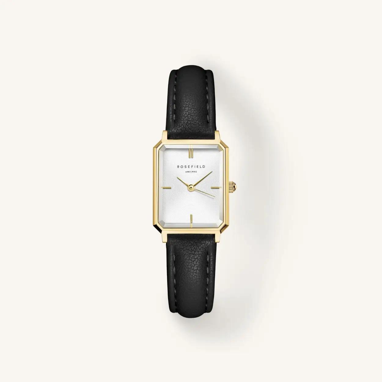 Ontdek The Octagon, Rosefield's nieuwste horlogecollectie — direct een klassieker. Dit bijzondere horloge met achthoekige klok een elegantie van 1920 elegantie uit en maken dit horloge tot een waar fashion accessoire.