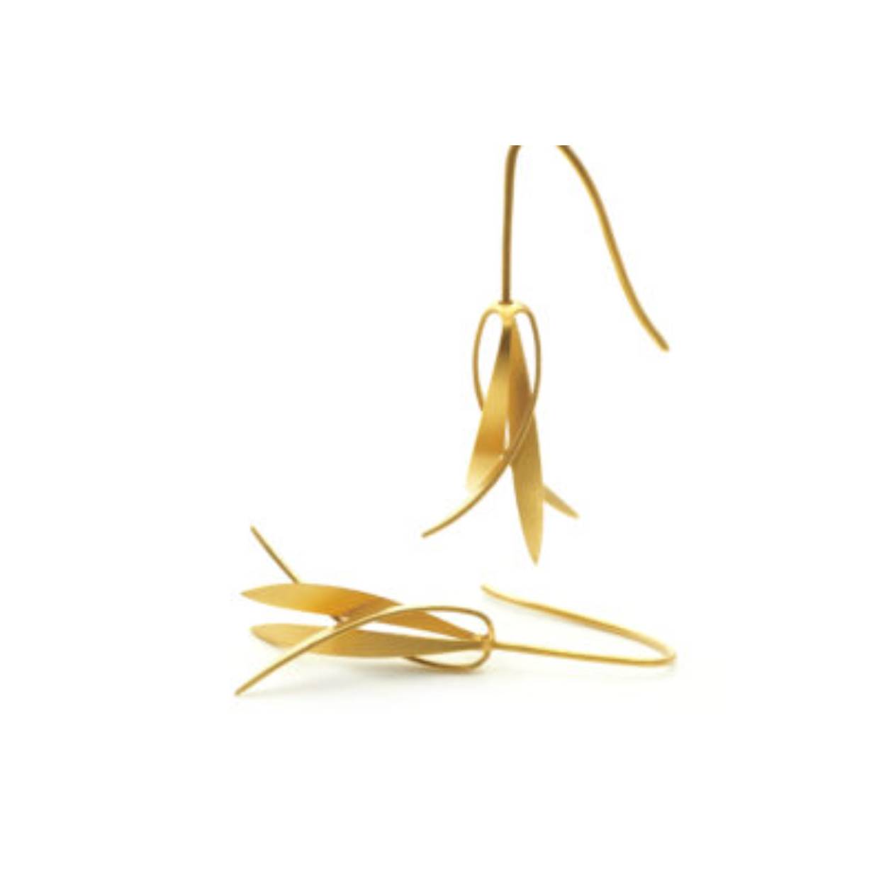 VAN HEES GEELGOUDEN OORHAAK PENSILI PLUMA M