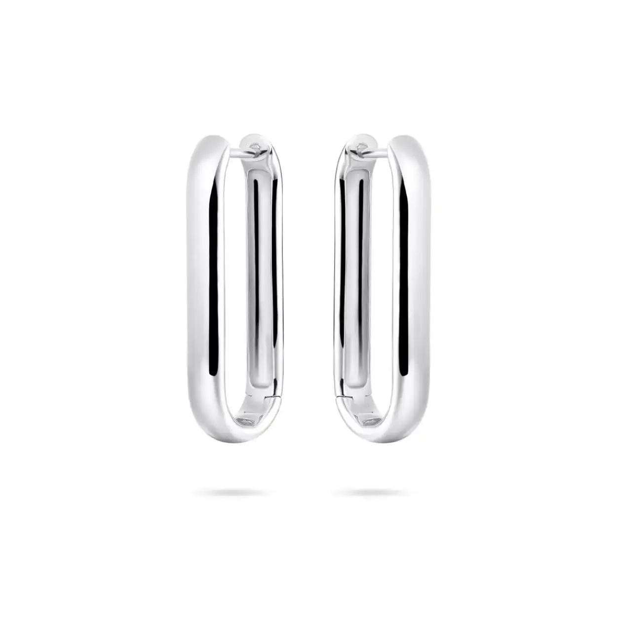 Signature Style long hoops | 4 x 30 mm | Silver