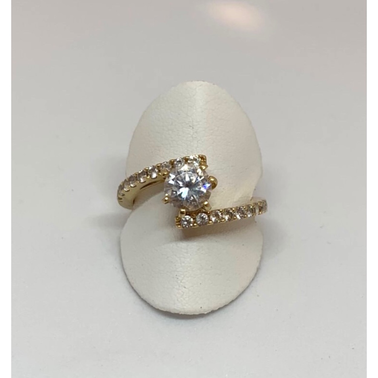 14k gouden ring zirkonia
