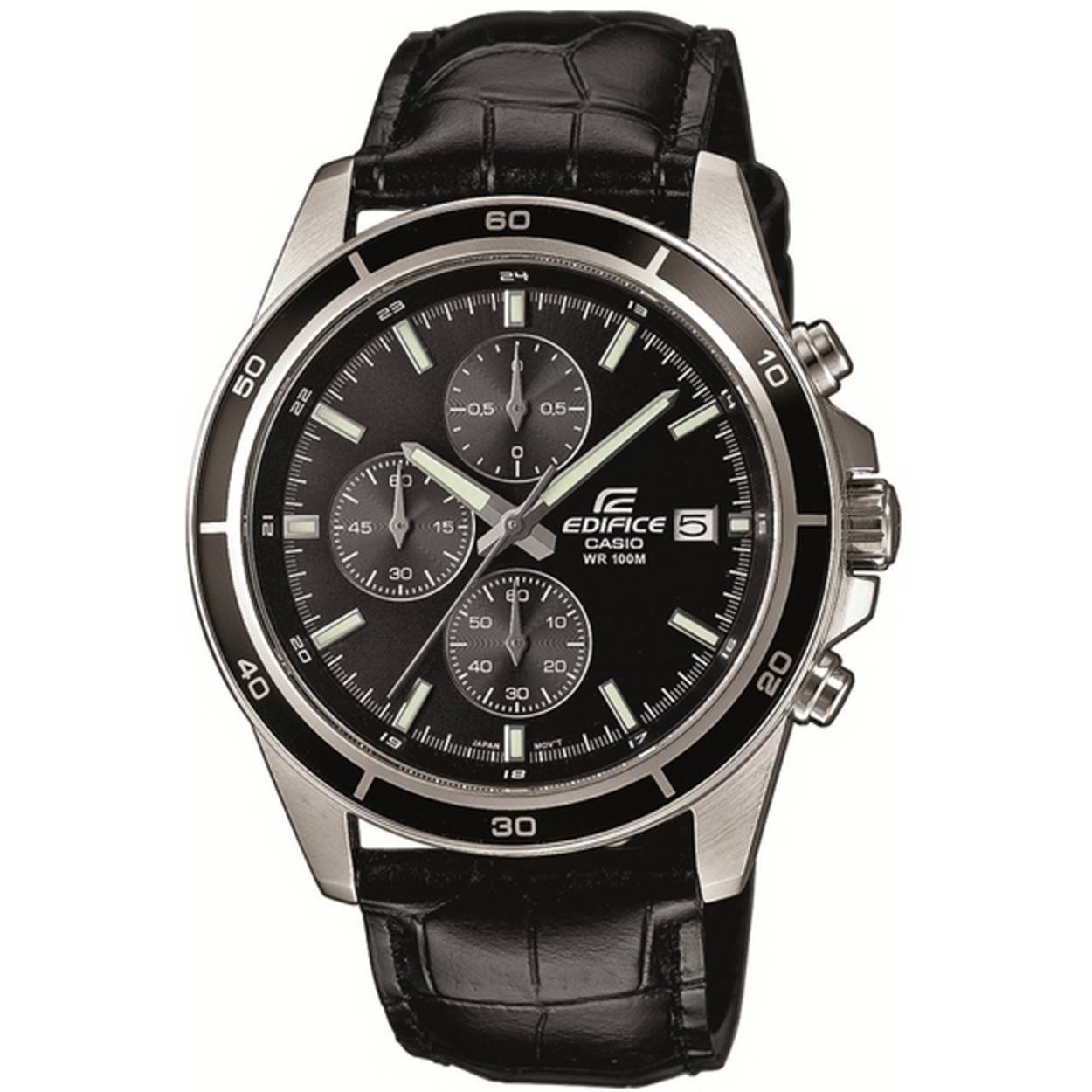 Casio Edifice EFR-526L-1AVUEF Classic horloge
Zwarte chronograaf met datum
