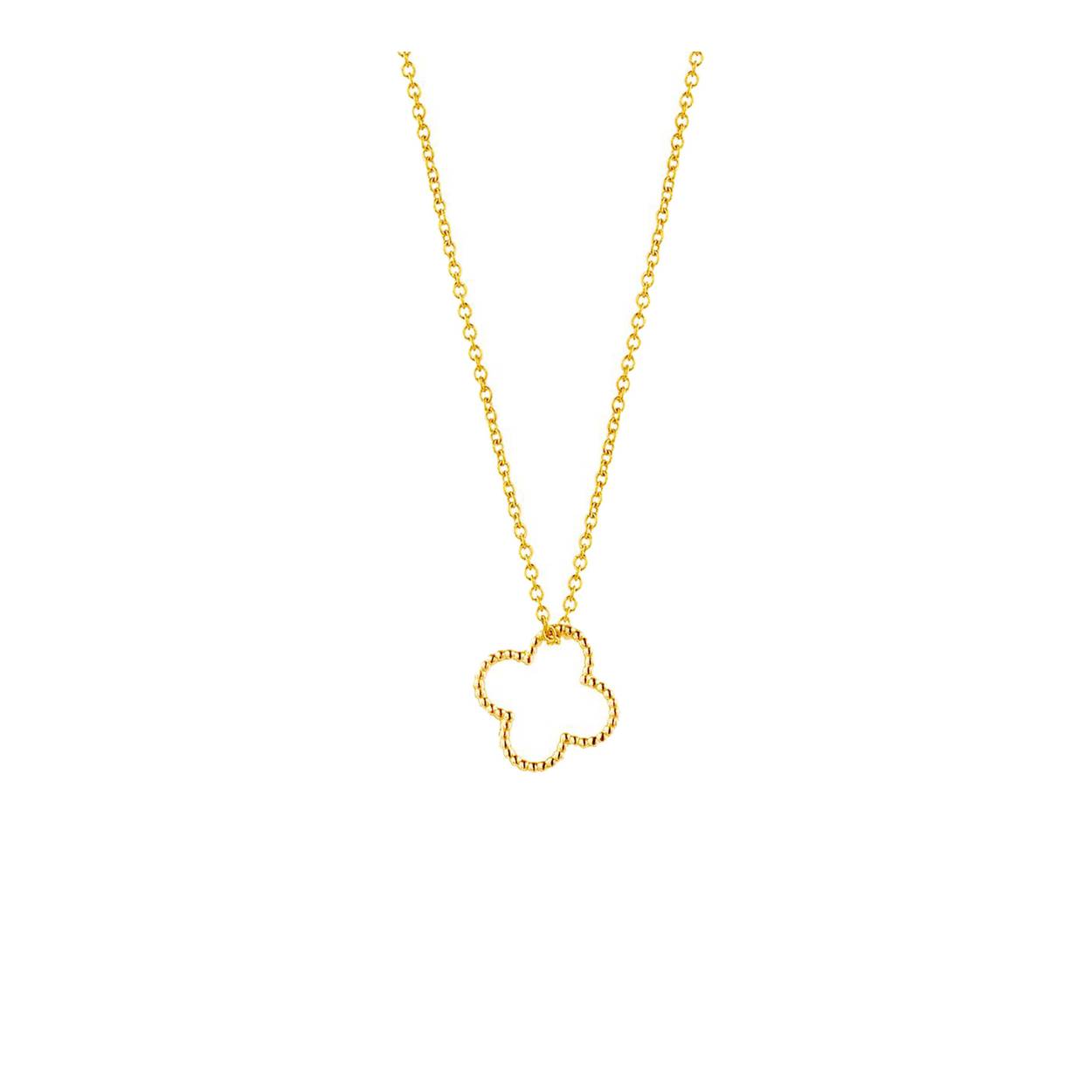 De Vintage Necklace Clover heeft een tijdloos design en kan je perfect combineren met onze andere Just Franky sieraden. Deze sieraden zijn van 14 karaat goud en worden op bestelling handgemaakt in Nederland.
