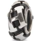 Dit is een kraal van Trollbeads met de naam: H Stopper. Deze kraal is gemaakt van sterling zilver.