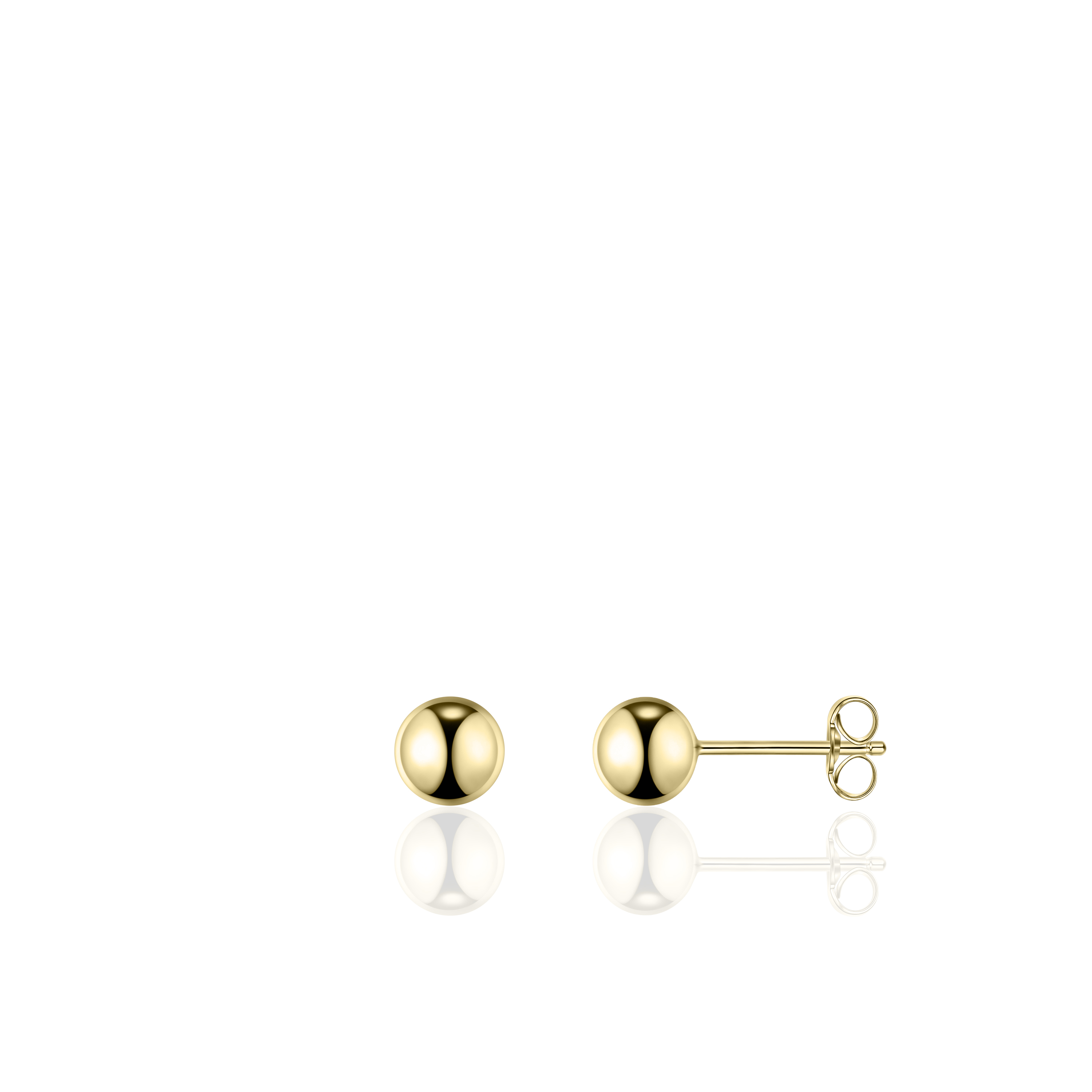 Gisser Jewels Zilver oorstekers goud VGE007/5
