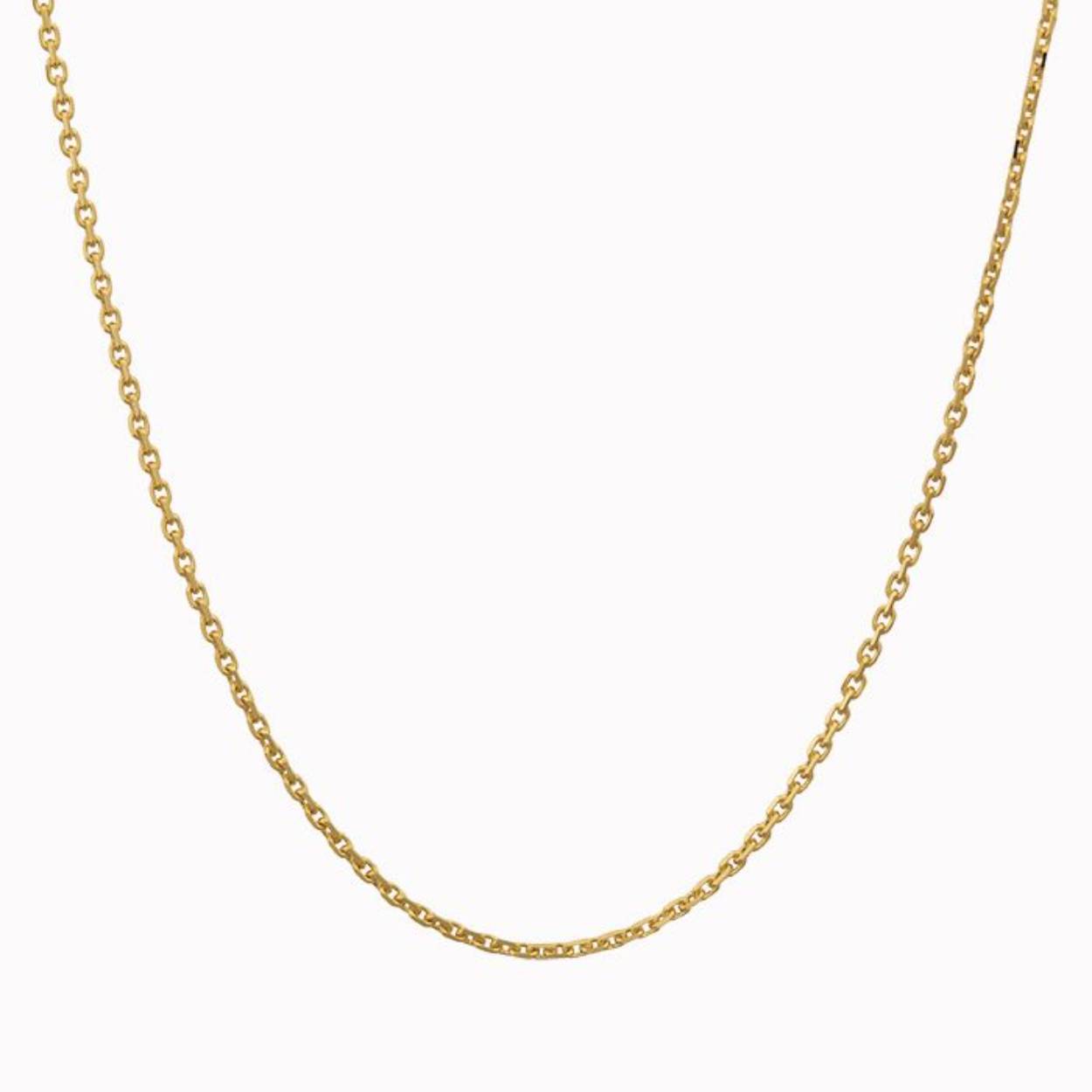 Eclat geelgoud anker collier 45cm. 2.2gram