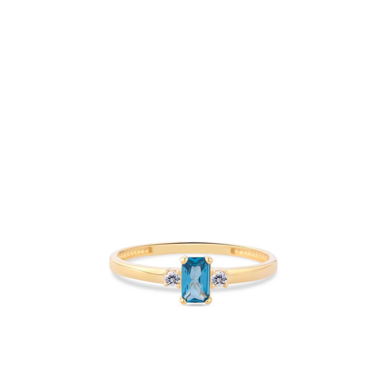 De RDC01-2920-03 Happiness 14k gouden ring met zirkonia van Swing Jewels is als een stralende ster aan de hemel. Deze prachtige ring straalt elegantie en verfijning uit, en is perfect voor dames die op zoek zijn naar een tijdloos sieraad. De ring is vervaardigd uit 14 karaat geelgoud en heeft een schitterende zirkonia in een prachtige blauwe kleur, waardoor het een subtiele, maar toch opvallende toevoeging is aan elke outfit.