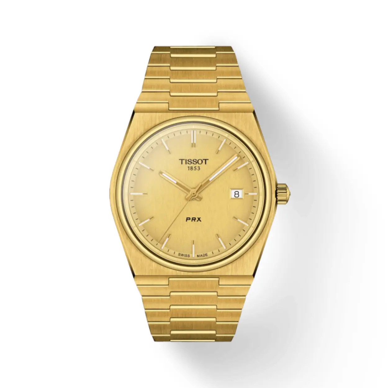De PRX 40 205, gebaseerd op een beroemd ontwerp uit 1978, is een onmisbaar uurwerk met een geïntegreerde kast en armband. Door het opmerkelijk smalle, tijdloze en solide ontwerp is dit een ideaal horloge voor mensen met een passie voor design en een oog voor vernuftigheid. Dit model is voorzien van een goudkleurige wijzerplaat met sunburst-afwerking.

Diameter:40 mm
Zwitsers kwartsuurwerk
Krasbestendig saffierglas
Verwisselbare band met snelsluiting