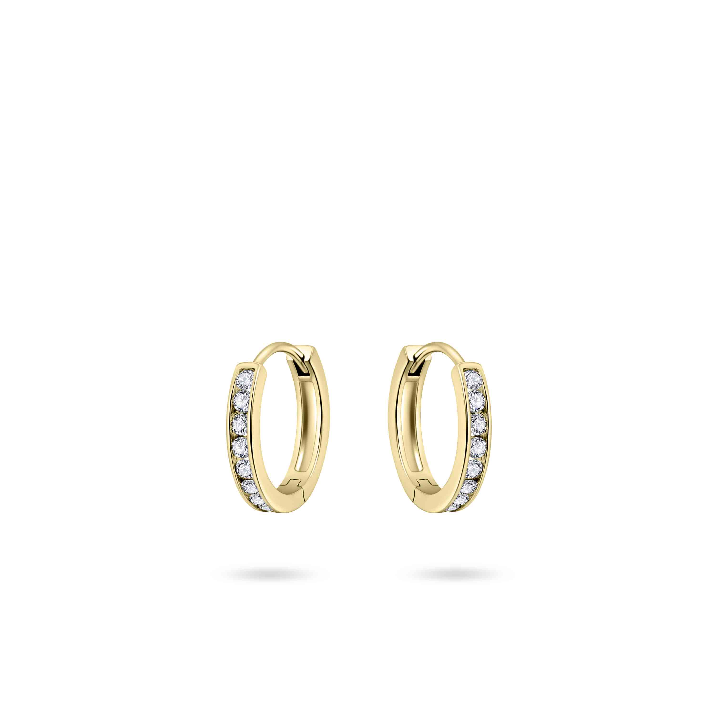 Gisser Jewels Zilver oorringen goud VGKA2/12