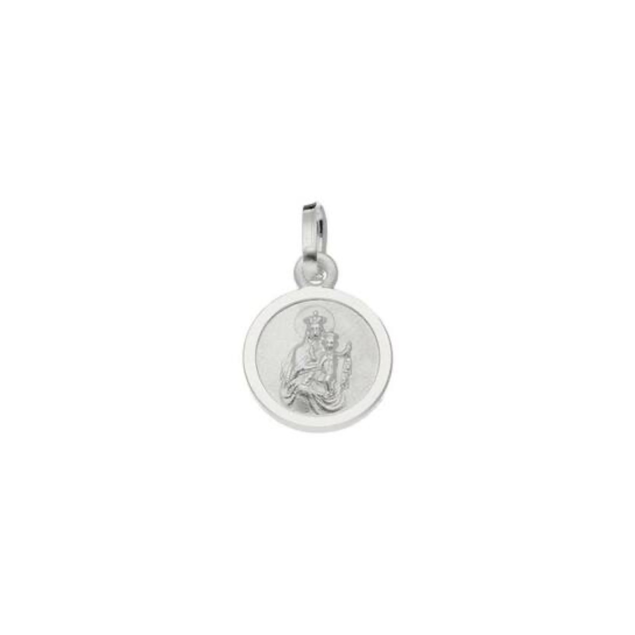Zilver hanger scapulier 12,5 x 10 mm