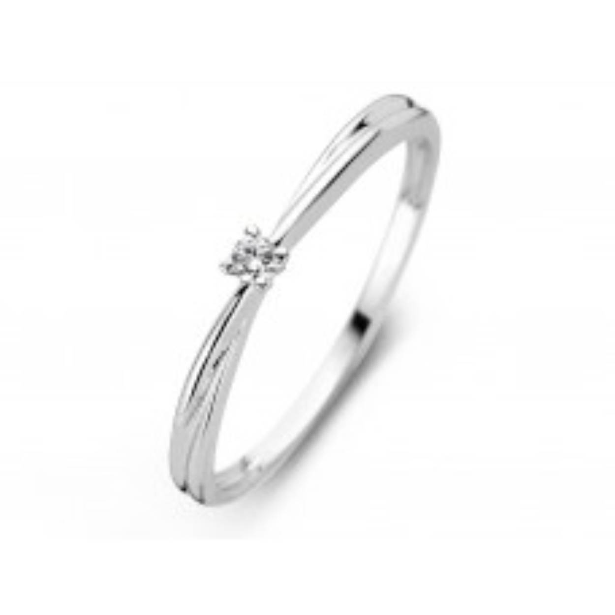 You & Me solitair wit goud 18k met briljant