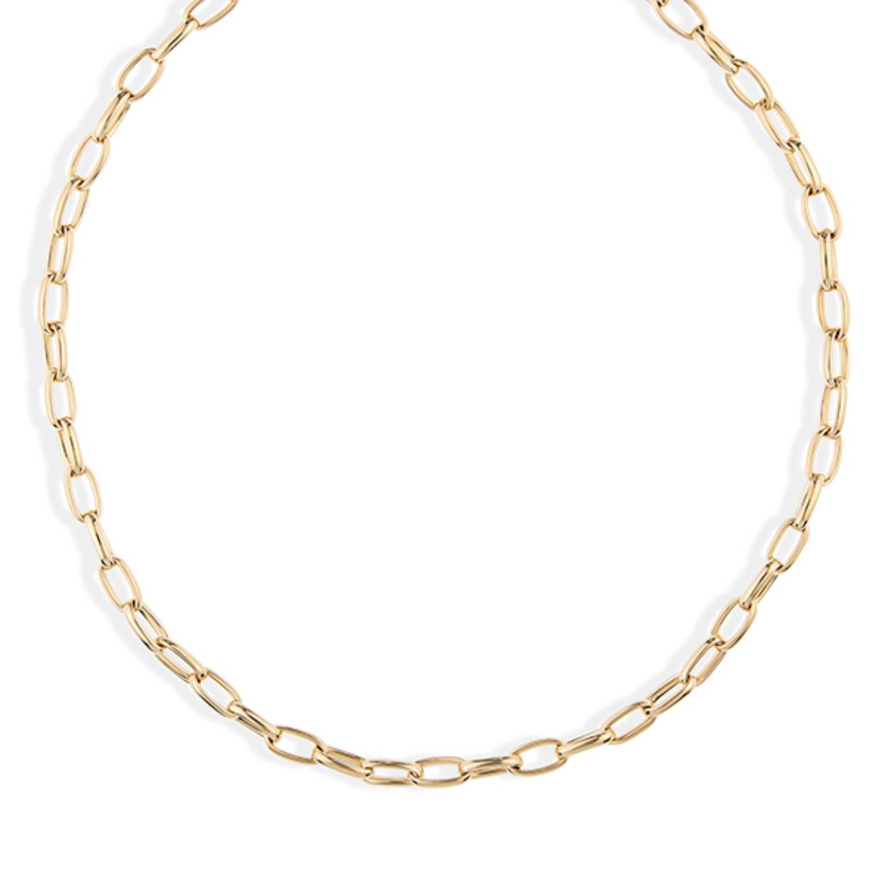 14kt gouden schakelcollier