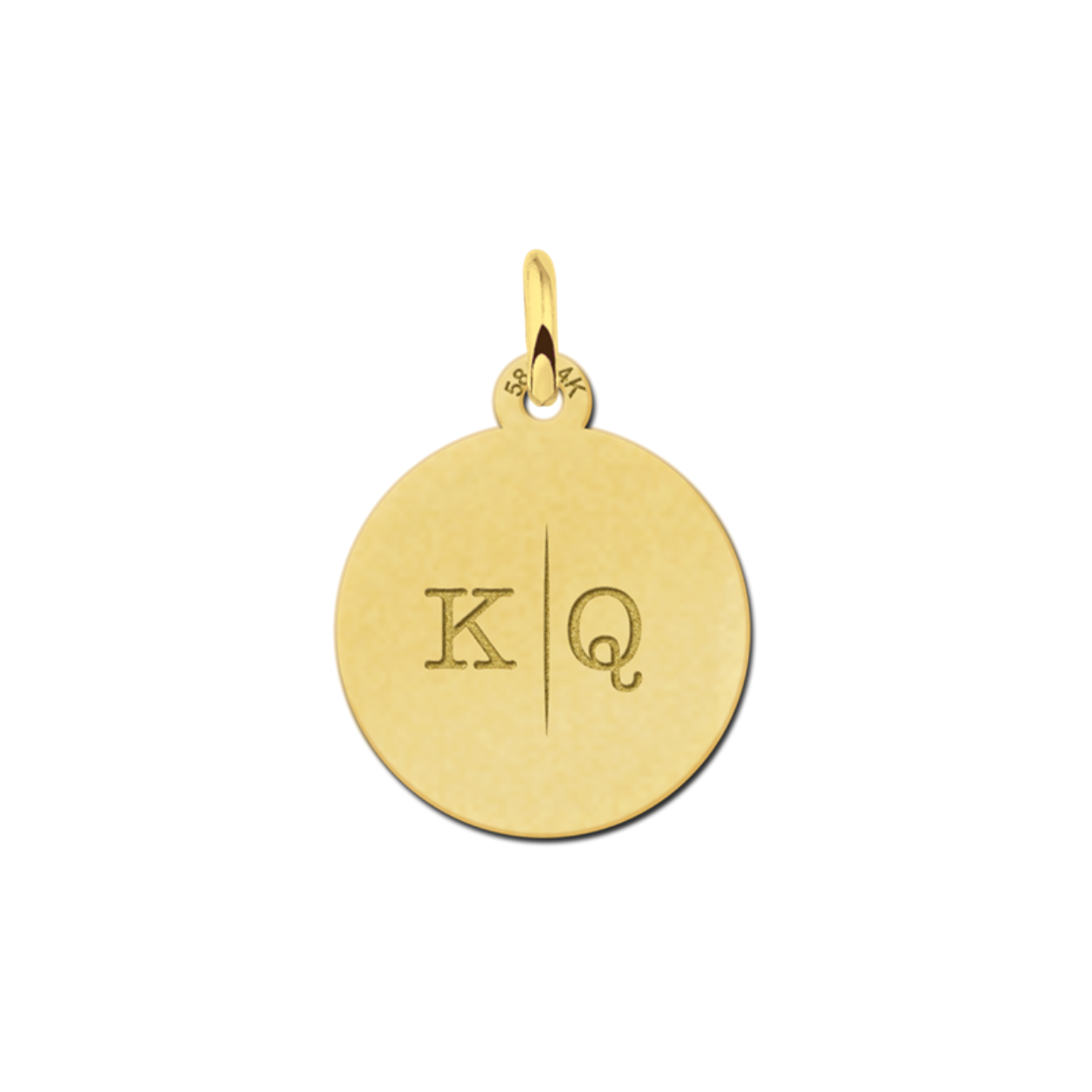 14 karaat geel gouden initiaal hanger.

Deze hanger kan u bestellen met Initialen naar keuze.
U kan bij het afrekenen, bij het kopje opmerkingen vermelden welke initialen er op gegraveerd mag worden.  (bijvoorbeeld: letter A,B ) 

Bij eventuele andere vragen kunt u ons telefonisch bereiken.

Levertijd ongeveer: 14 dagen. 
U word op de hoogte gehouden over het leveringsproces.

Is deze mooie hanger met letter van goud een cadeautje voor jezelf of voor iemand anders?  Bekijk ons assortiment voor bijpassende sieraden.