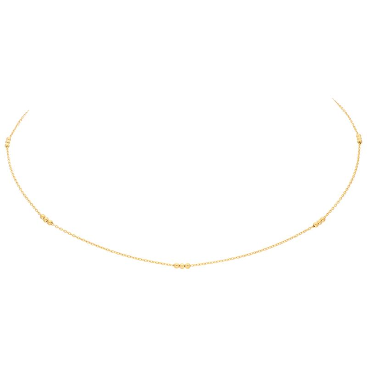 Collier 3 Bolletjes 45cm