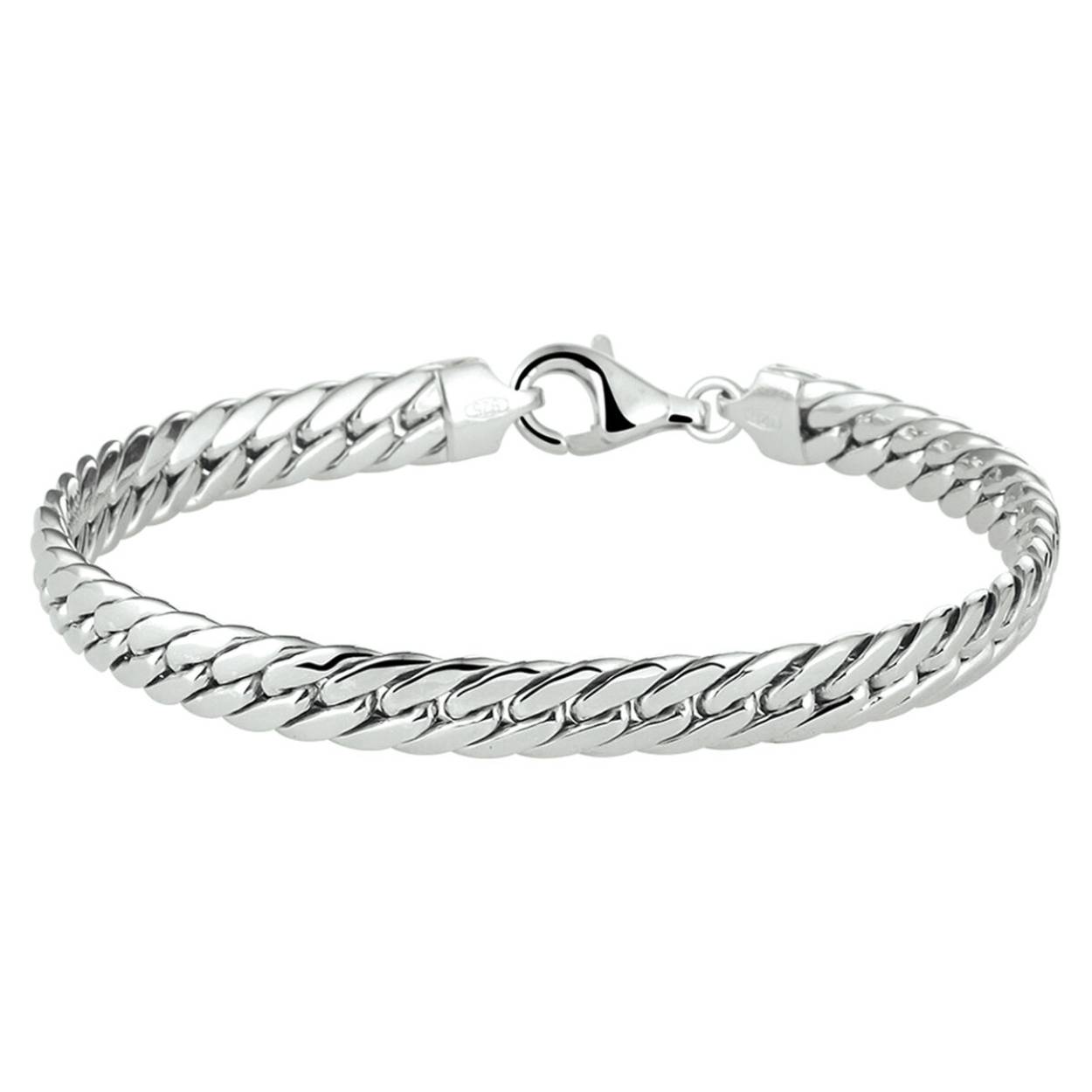 zilveren gourmet armband