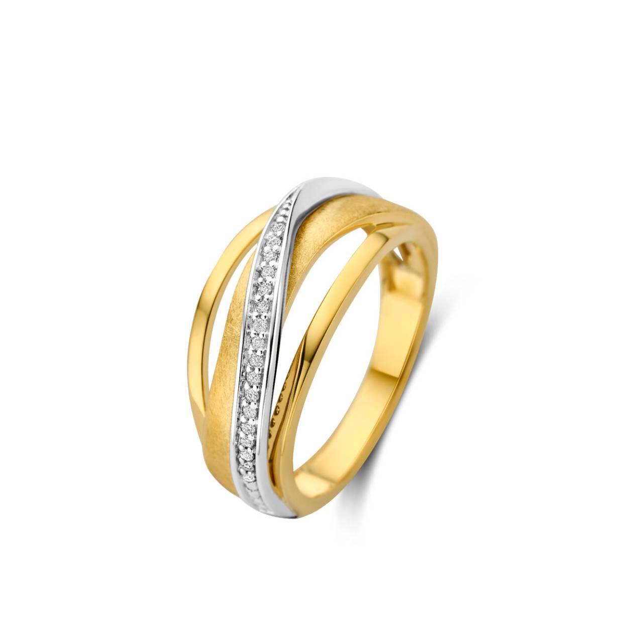 Ring goud 18kt met diamanten