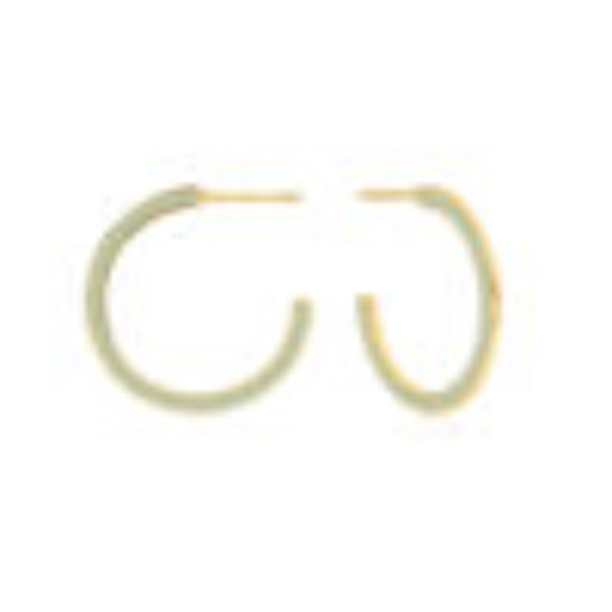 Sage enamel gold hoop