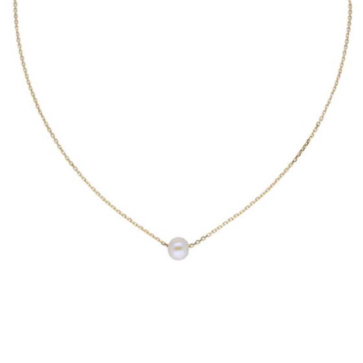 Gouden anker Collier Parel 40-42cm DF-202204242