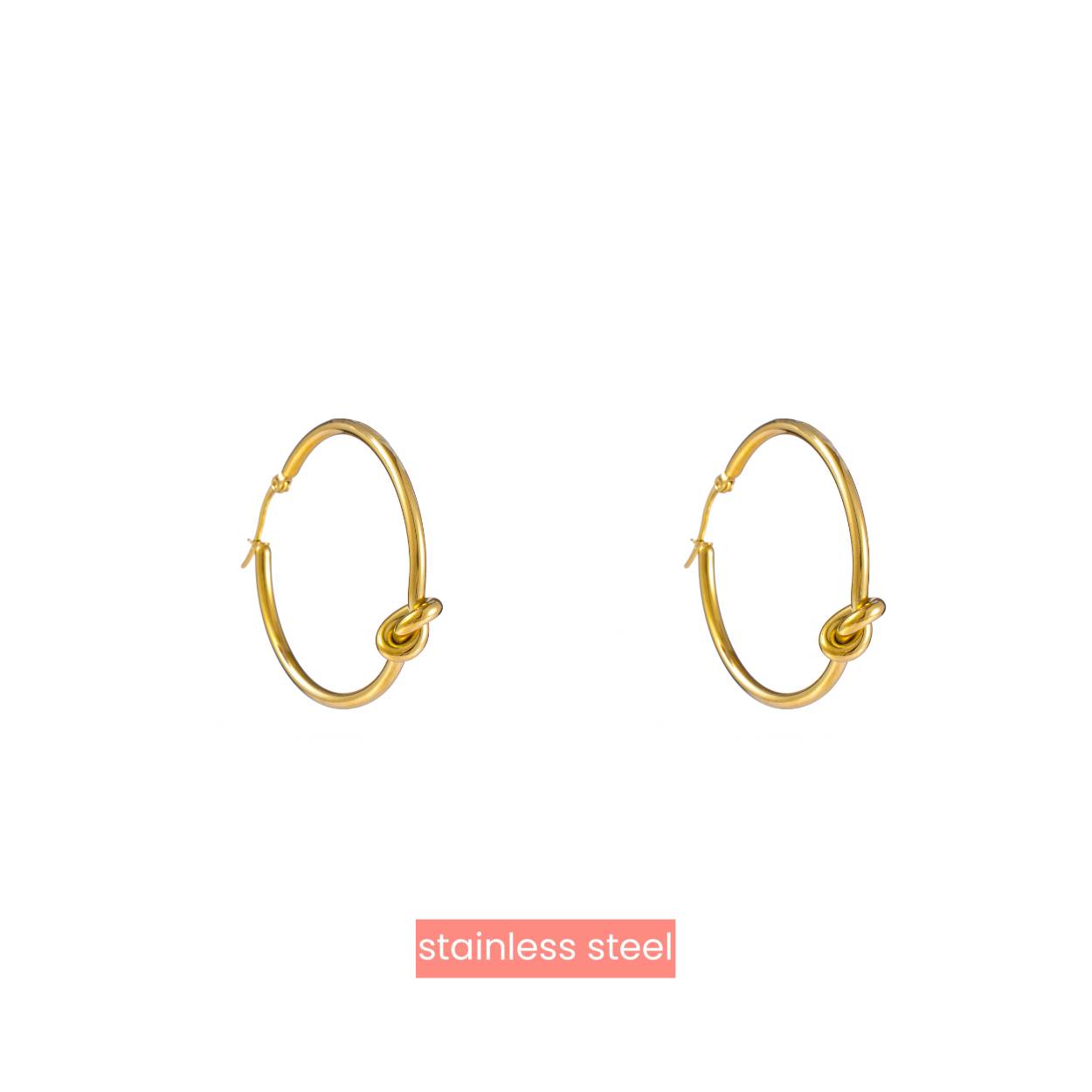 Knot Hoop - 40mm - 14K
E4324-2