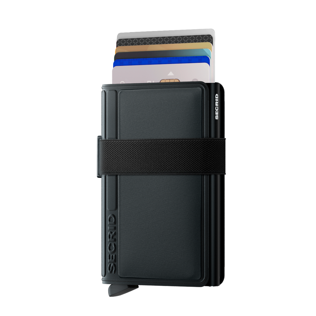 De perfecte alleskunner

Klein van formaat en verrassend groot in opslagcapaciteit. De Miniwallet combineert het beste van twee werelden. De omhulsel bevat bankbiljetten, bonnetjes en kaarten, terwijl de aluminium Cardprotector het mogelijk maakt om kaarten met één simpele beweging uit te schuiven en ze te beschermen tegen buigen, breken en ongewenste draadloze communicatie (RFID-safe).

Draagt
4 verdikte of 6 platte kaarten
4 extra kaarten
Bankbiljetten
Visitekaartjes
Bonnetjes